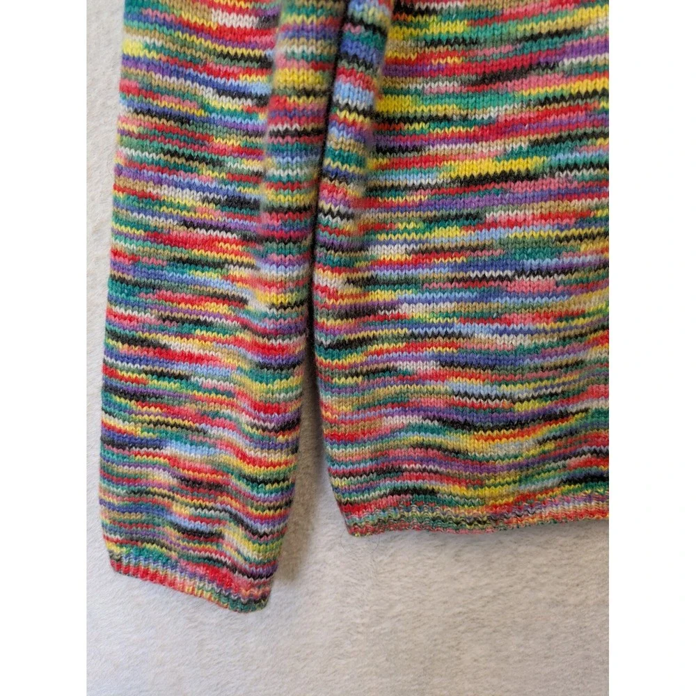 Unbranded‎ Sweater Women's M Multi-Color Space Dye Rainbow Knit